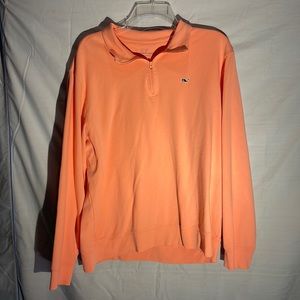 Vineyard Vines Salmon 1/4 zip Worn in great condition Size Large